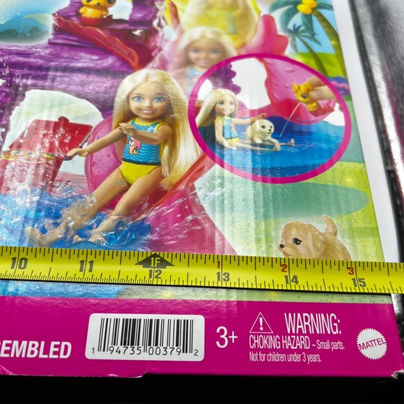 Barbie Chelsea Dreamtopia Water Lagoon Playset Slide Pool Mermaid Pet Dog NIB - Picture 7 of 7